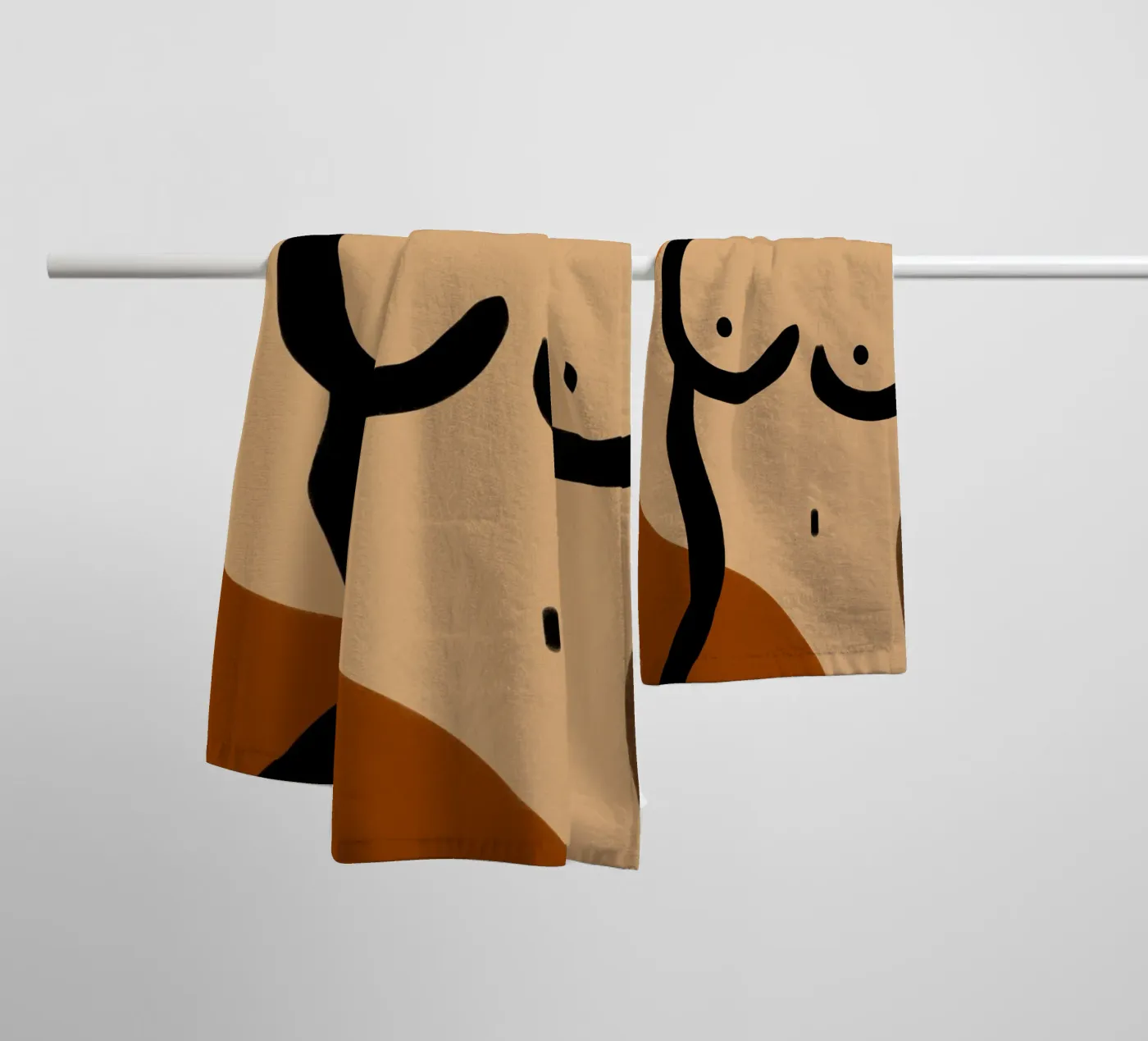 Tranquil Bloom towel by Mike Leymi