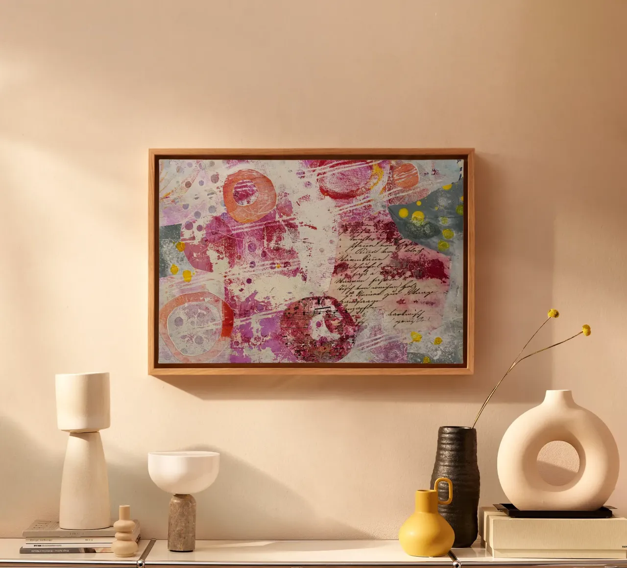 Magenta Dreams tela con Cornice a cassetta da Edenart