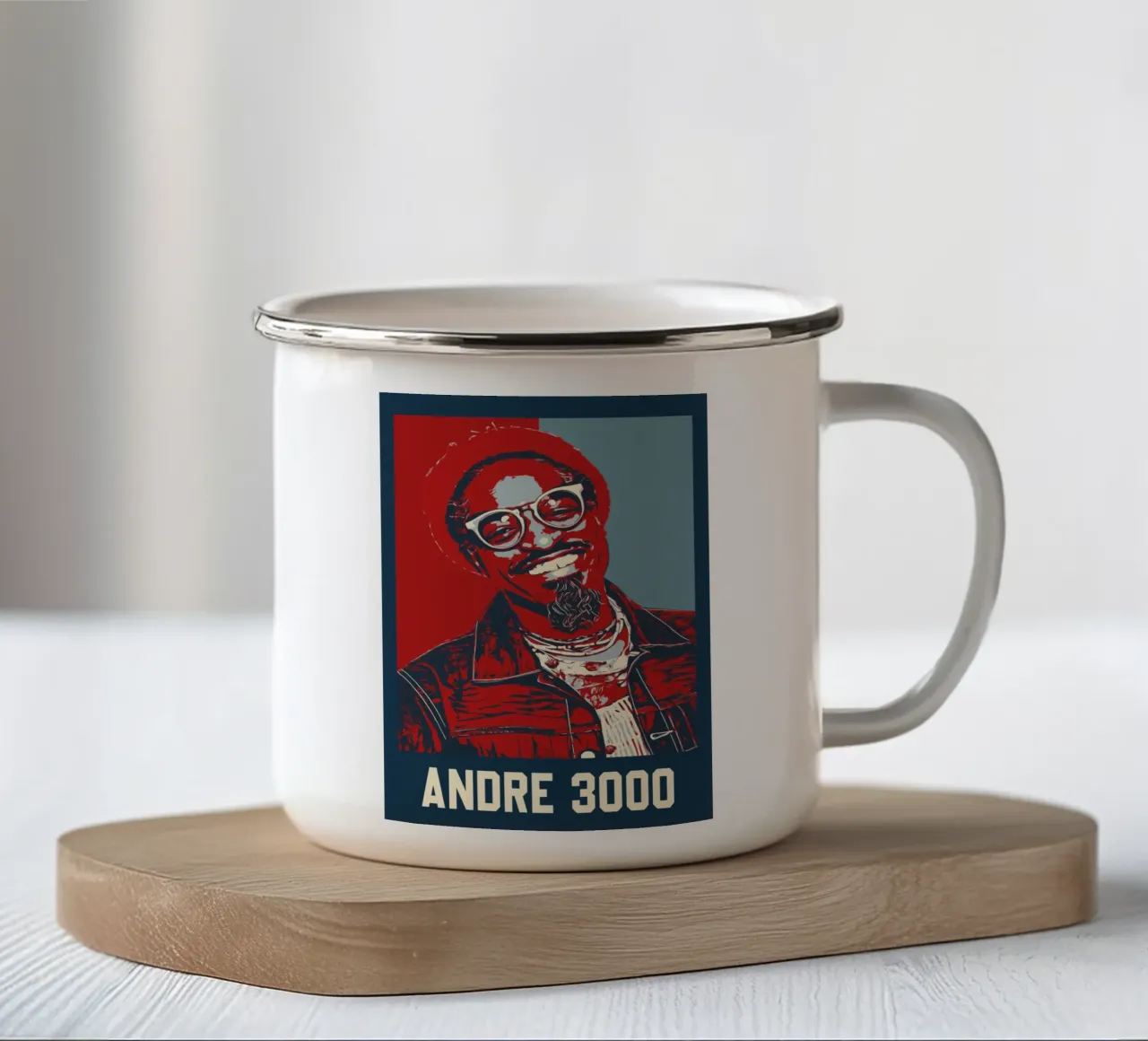 Andre 3000 tazza in smalto da HopeStudio