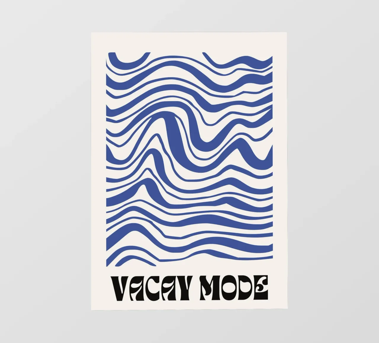 Vacay Mode  |  Contemporary Wavy Design telo in pvc da PrintCessStudio