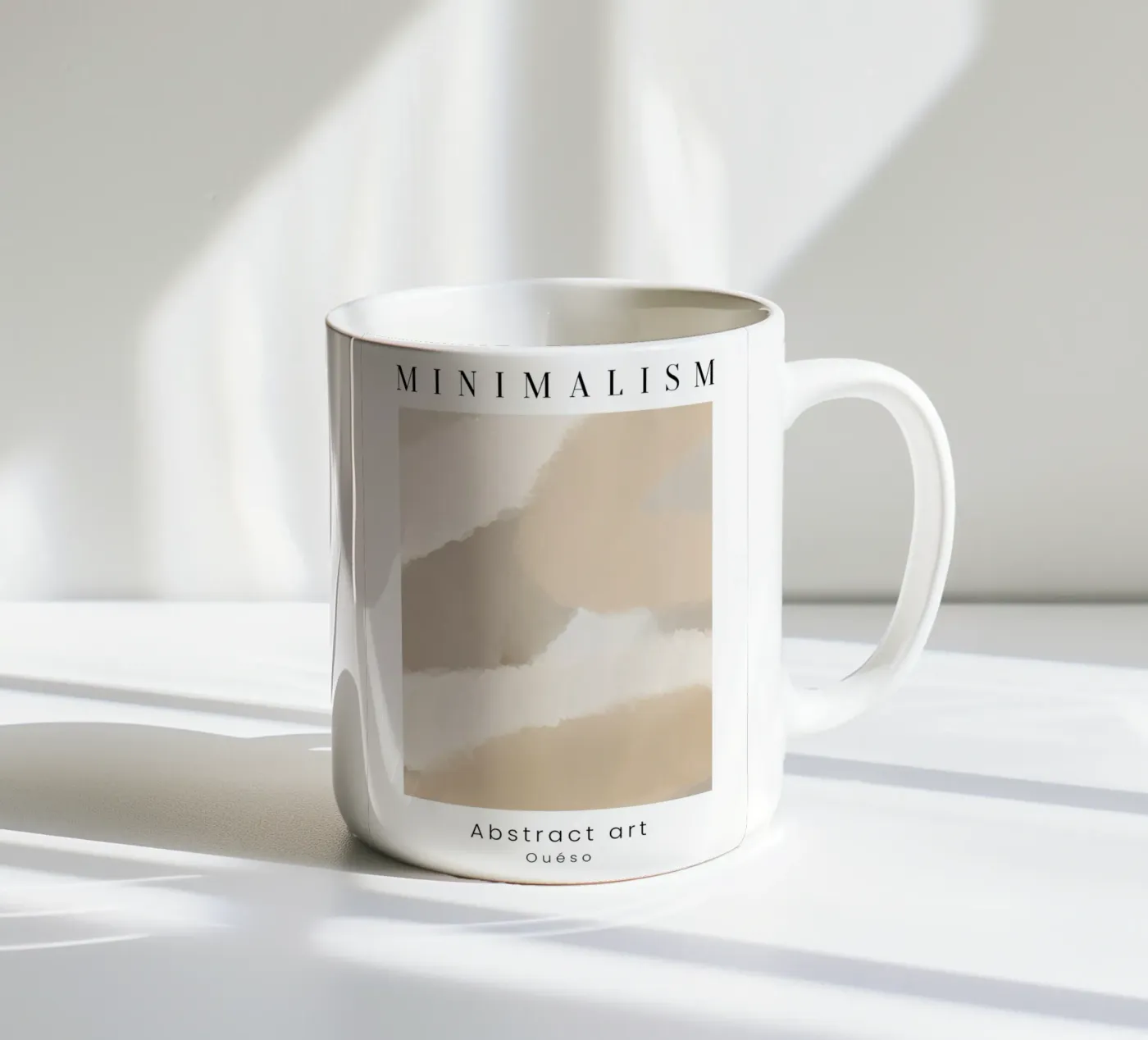 Abstract Tranquility ceramic mug by Mathudace Créas