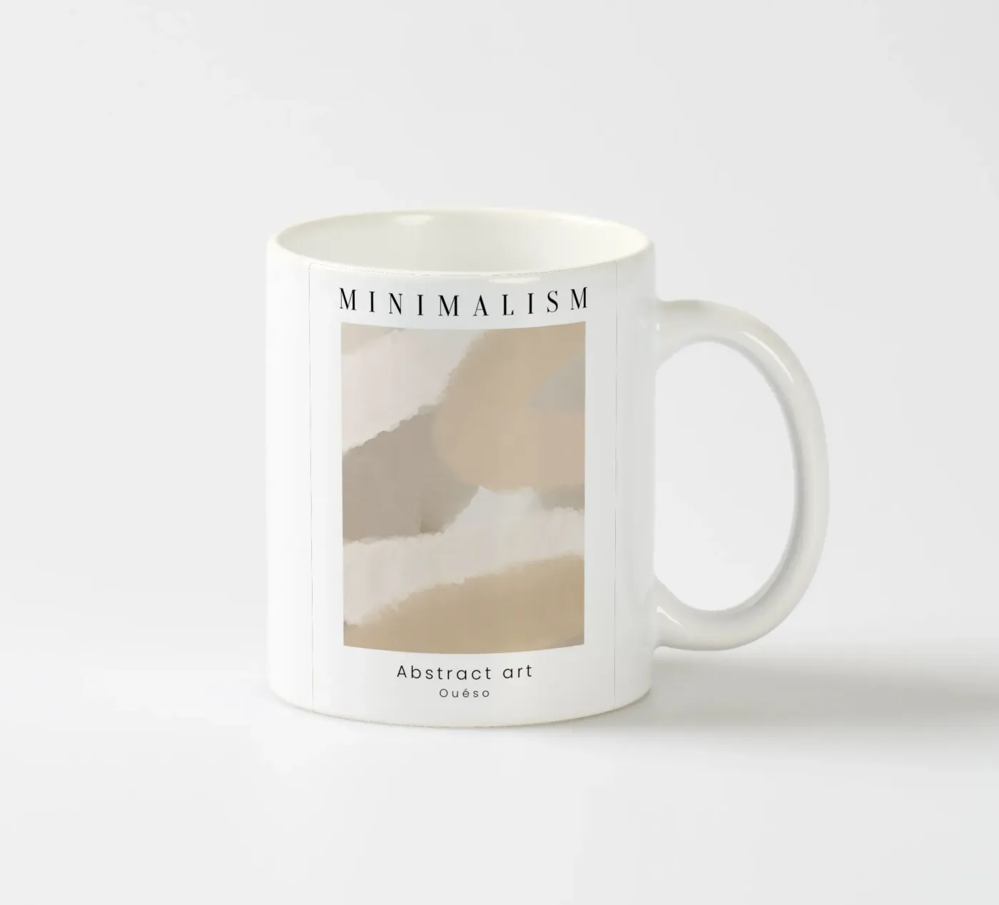 Abstract Tranquility ceramic mug by Mathudace Créas