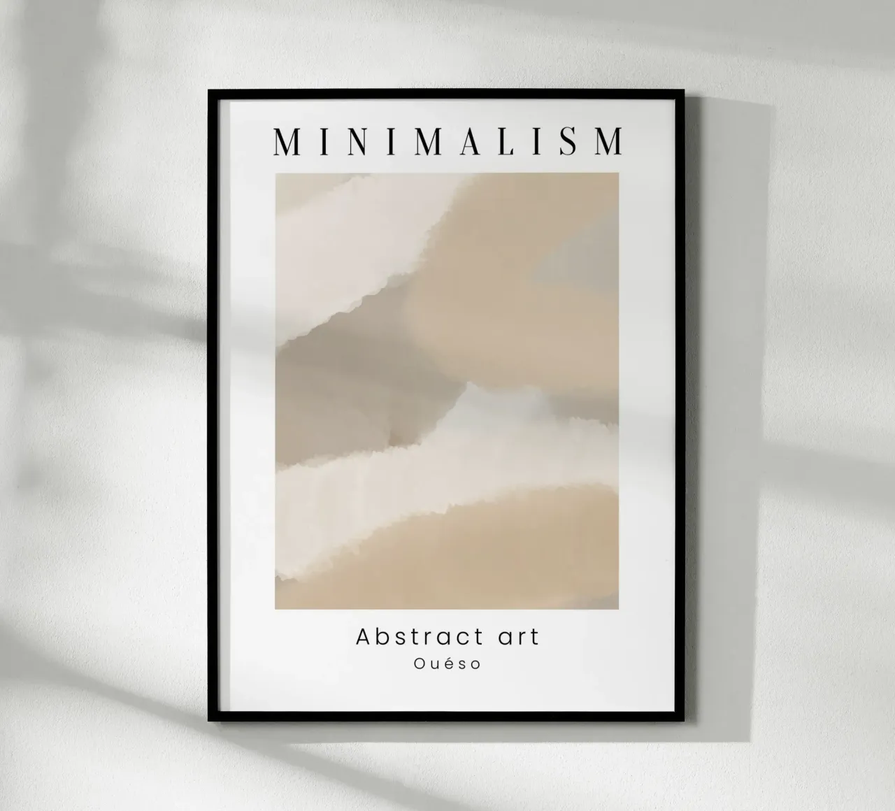 Abstract Tranquility poster con telaio in alluminio da Mathudace Créas