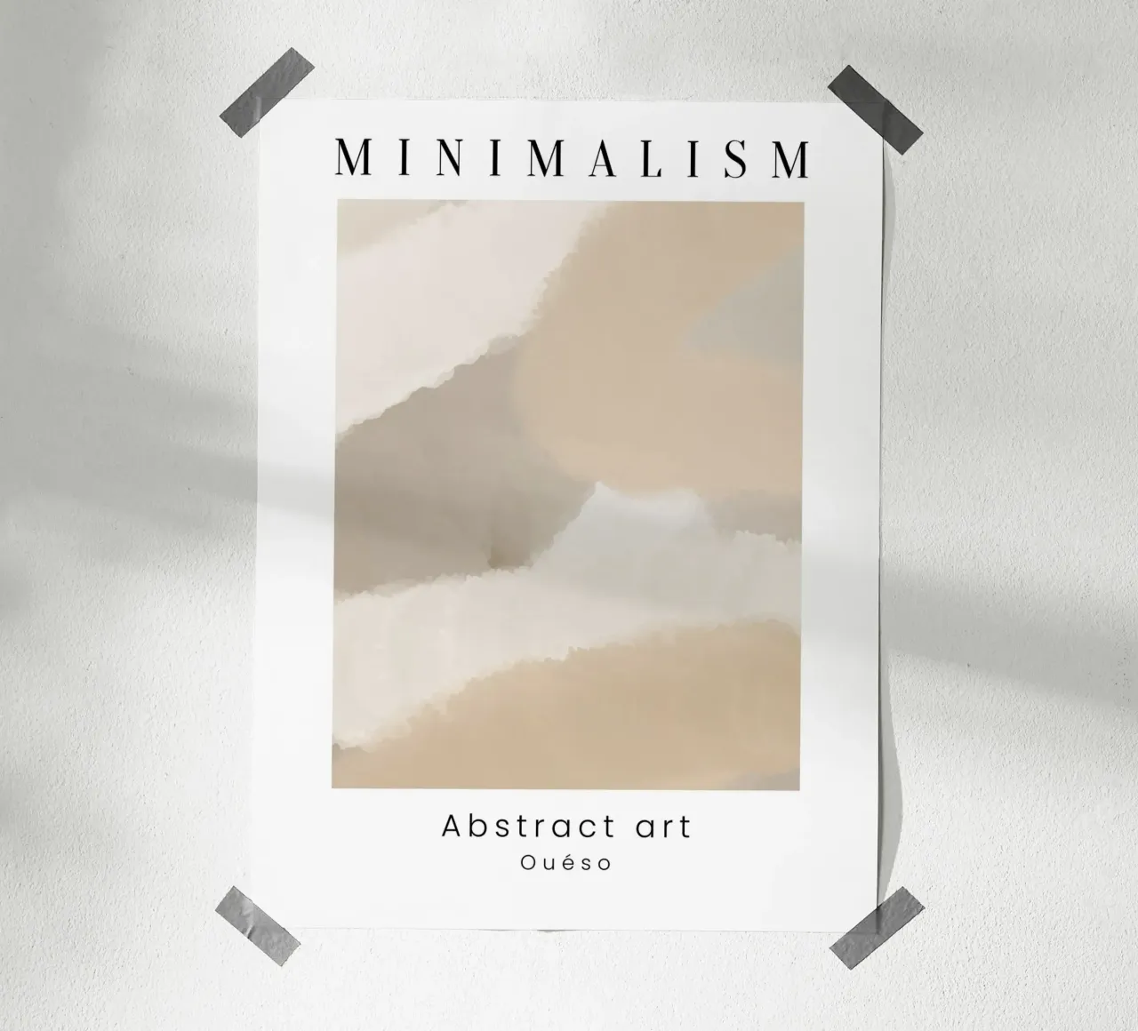 Abstract Tranquility poster con telaio in alluminio da Mathudace Créas