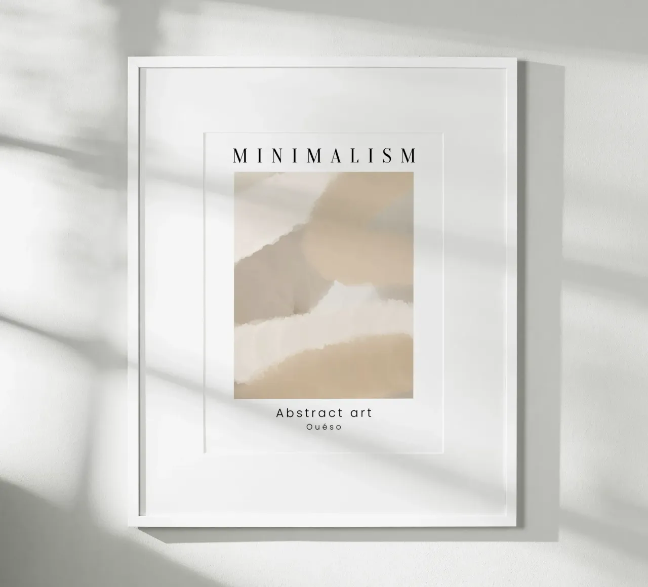 Abstract Tranquility poster con telaio in alluminio da Mathudace Créas