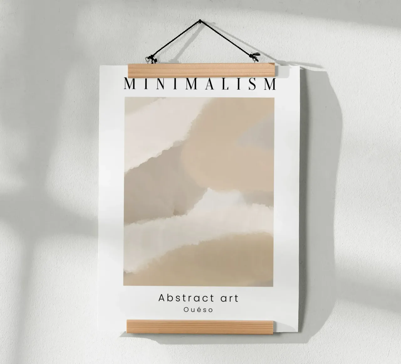 Abstract Tranquility poster con telaio in alluminio da Mathudace Créas
