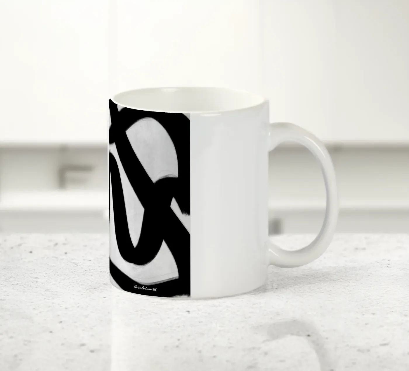 Delicate Shadows ceramic mug by Mike Leymi