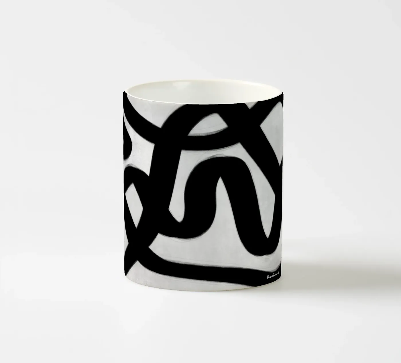 Delicate Shadows ceramic mug by Mike Leymi