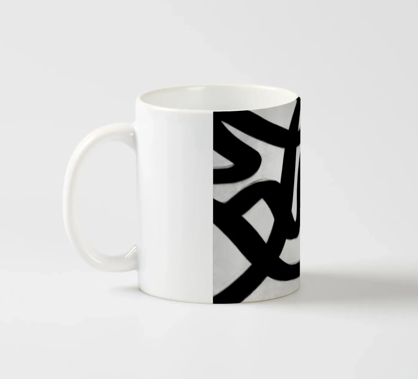 Delicate Shadows ceramic mug by Mike Leymi