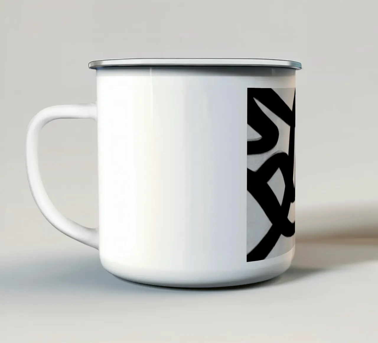 Delicate Shadows tazza in smalto da Mike Leymi