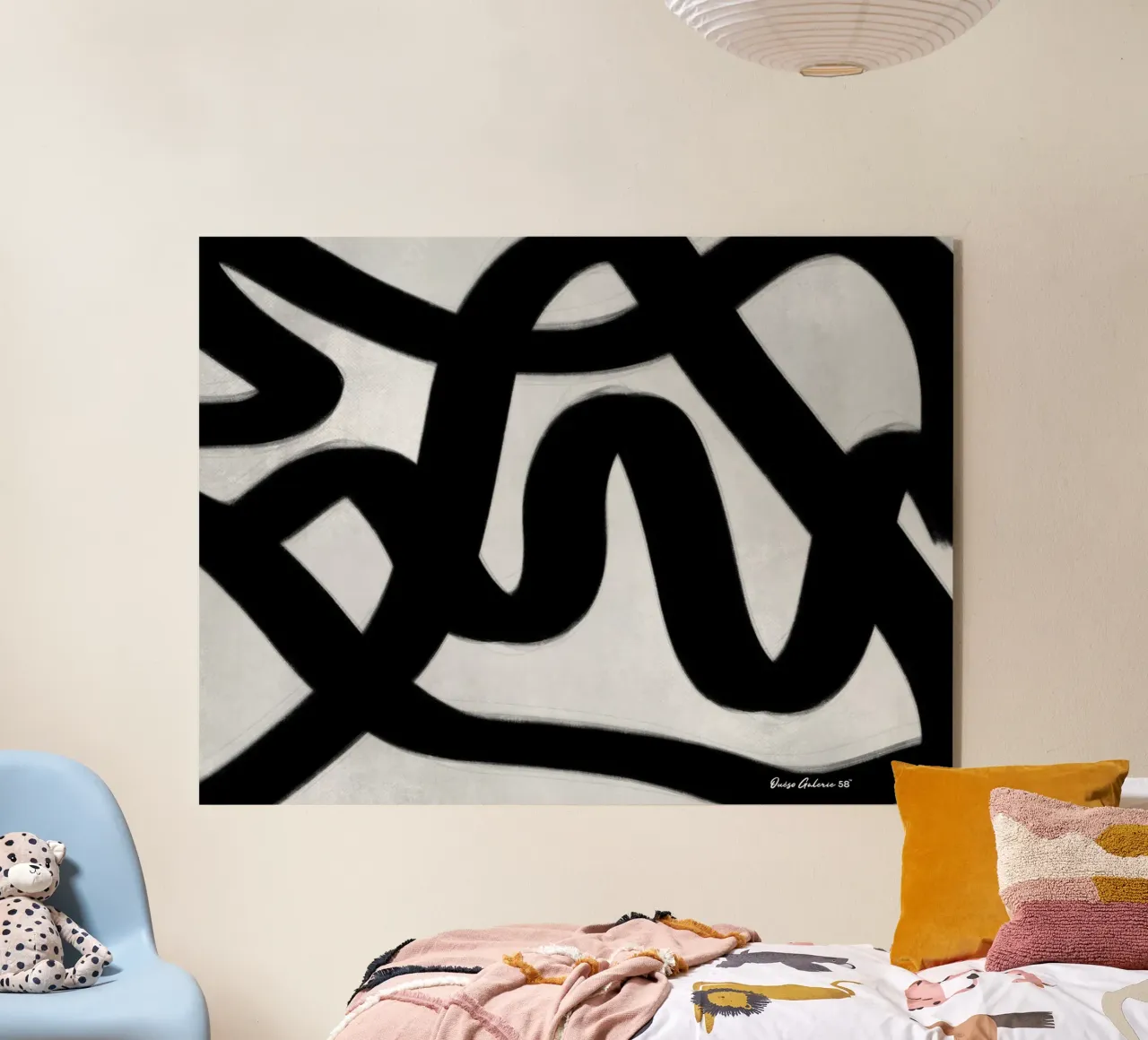 Delicate Shadows acryl van Mike Leymi