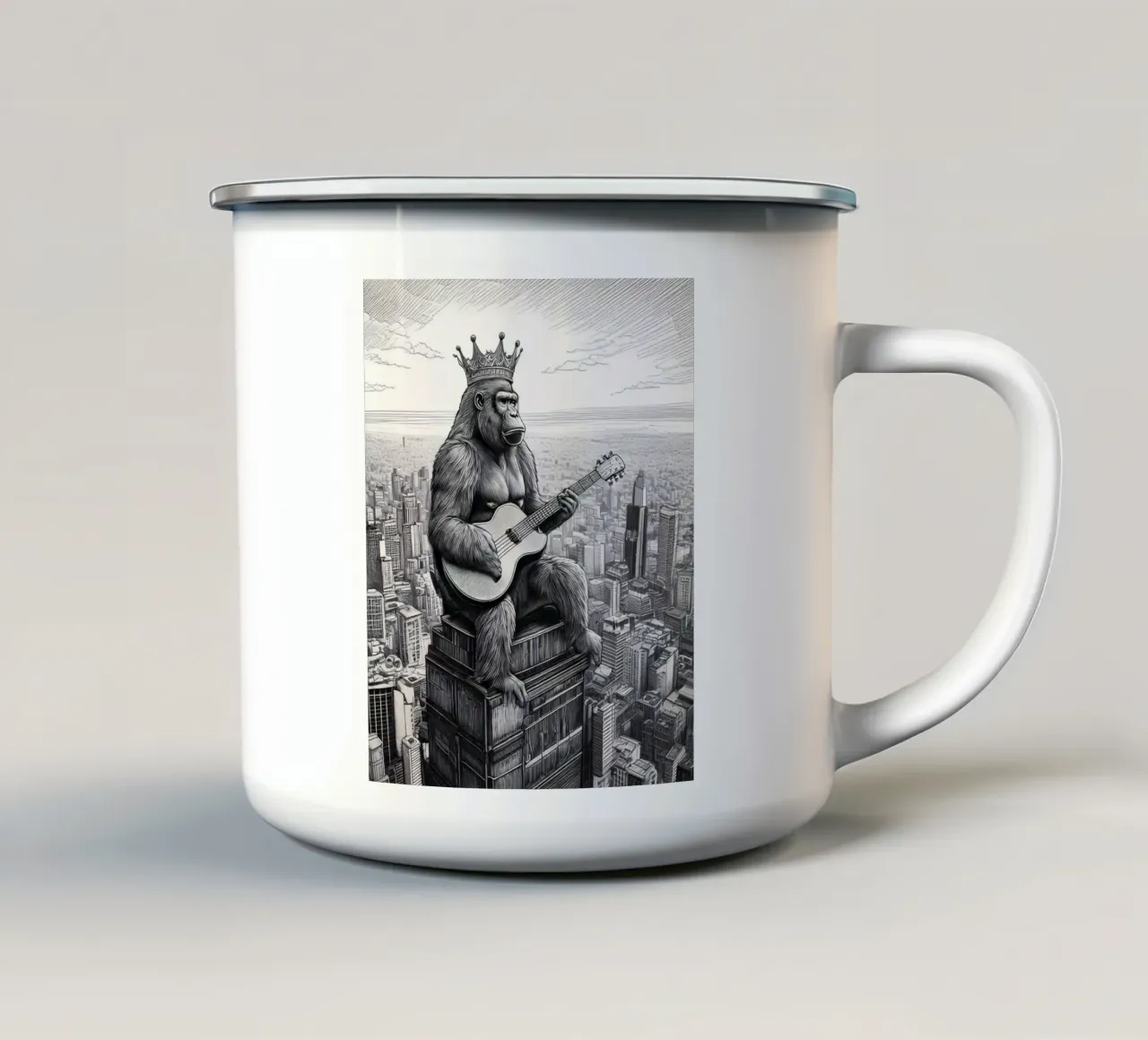 King Kong Spirit tazza in smalto da tylerstudio