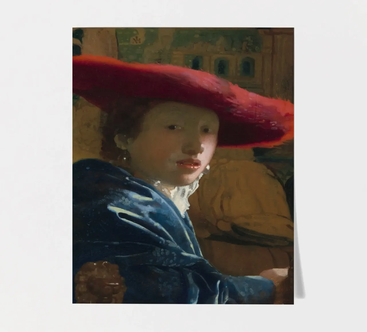 Vermeer - Girl with the Red Hat sticker sheet by ARTOTHEK