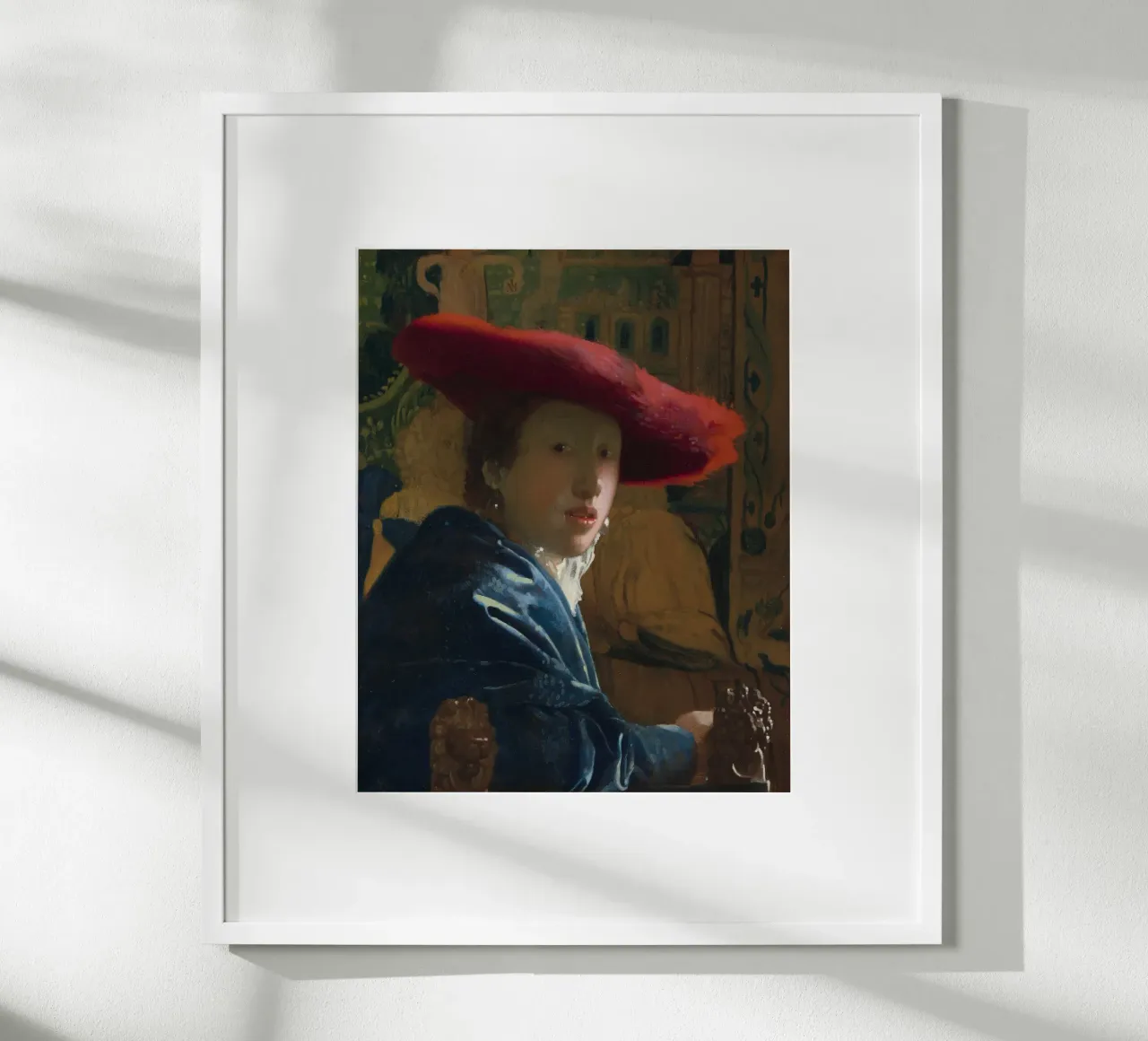 Vermeer - Ragazza con il cappello rosso carta hahnemühle da ARTOTHEK