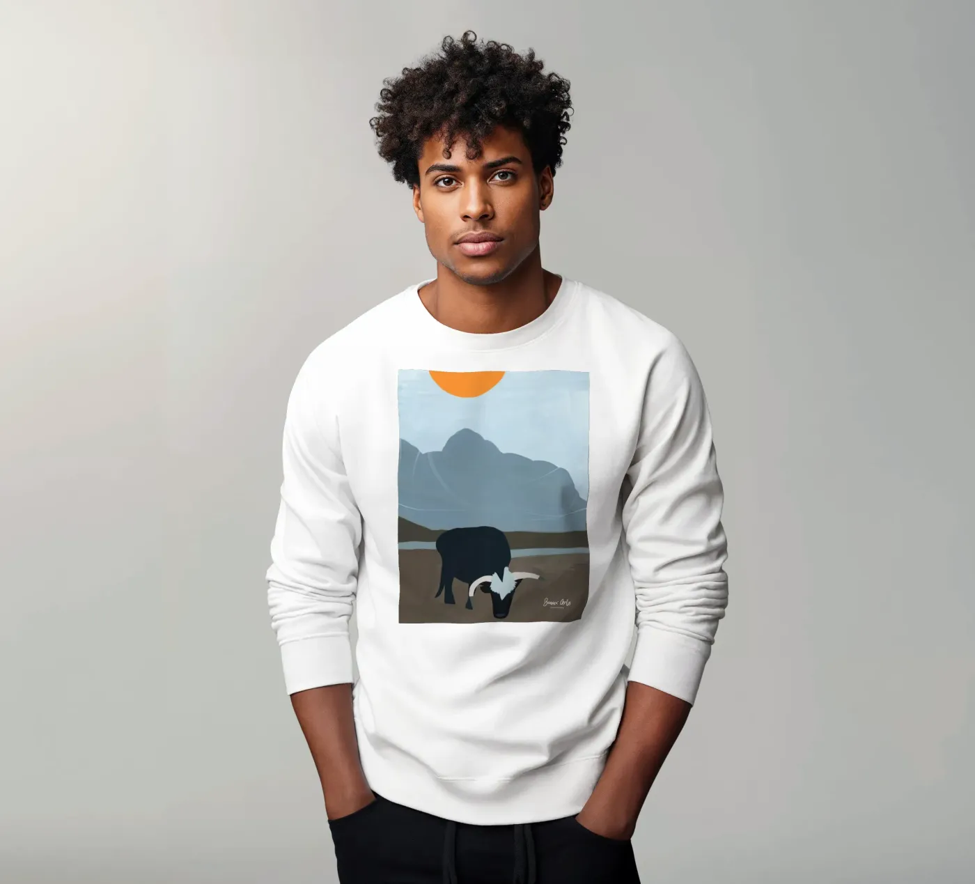 Subtle Flow sweatshirt by Mike Leymi