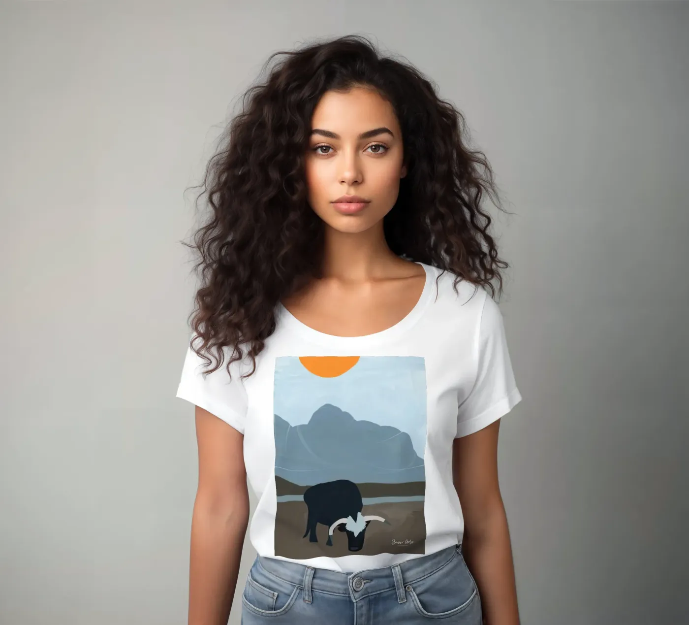 Subtle Flow t-shirt da donna da Mike Leymi