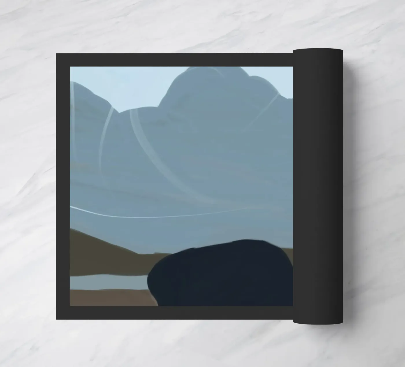 Subtle Flow Fußmatte von Mike Leymi