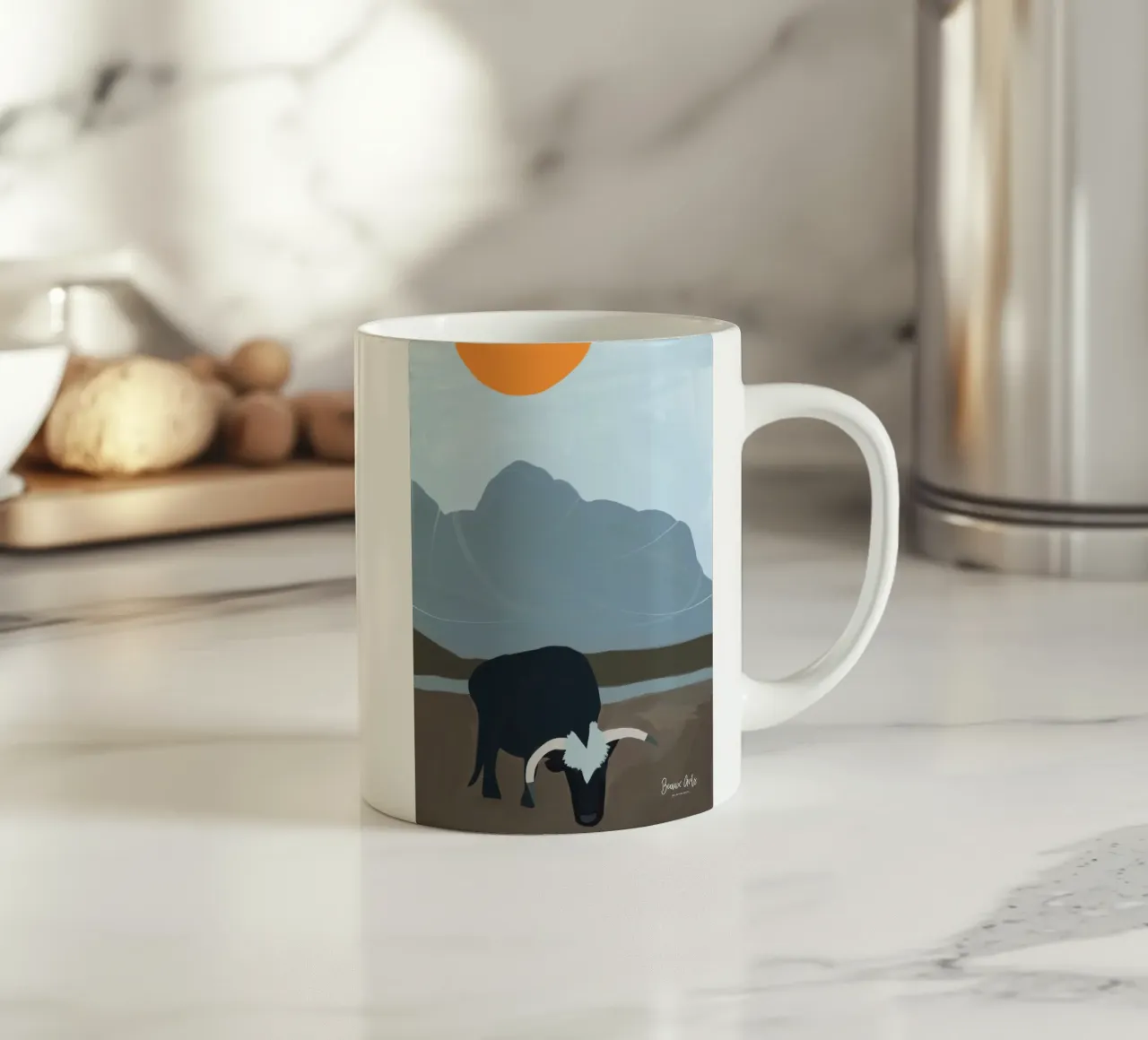 Subtle Flow tazza in ceramica da Mike Leymi