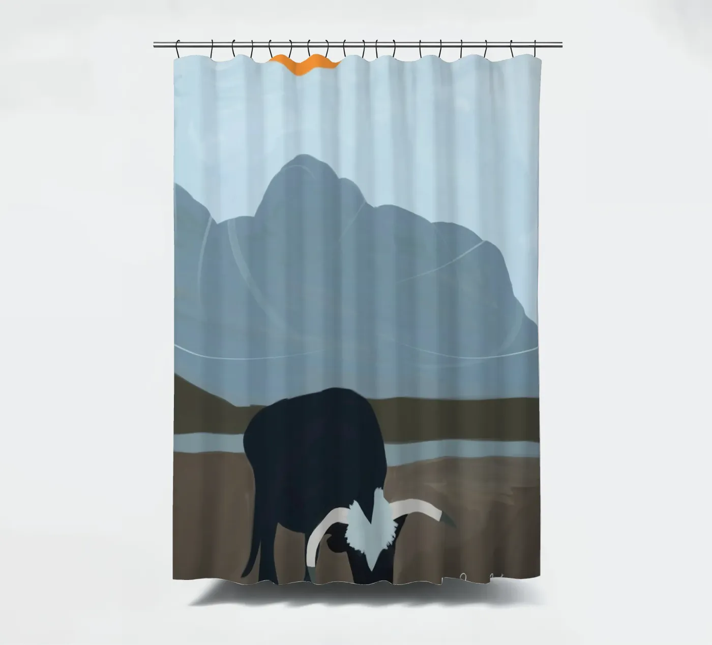 Subtle Flow douchegordijn van Mike Leymi