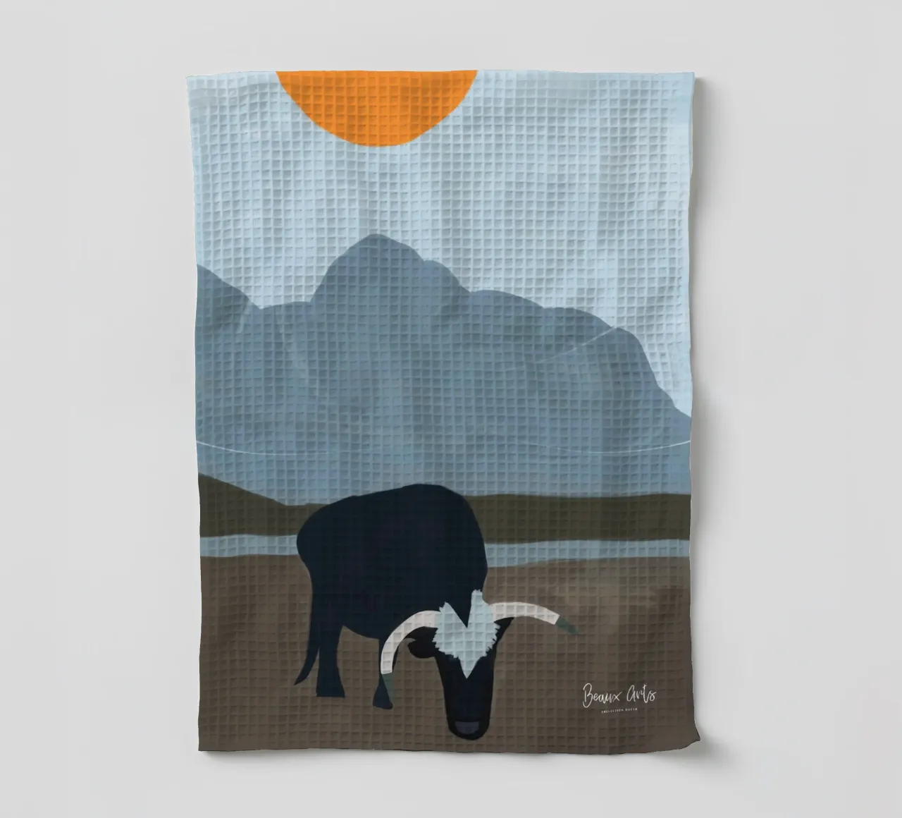 Subtle Flow theedoek van Mike Leymi