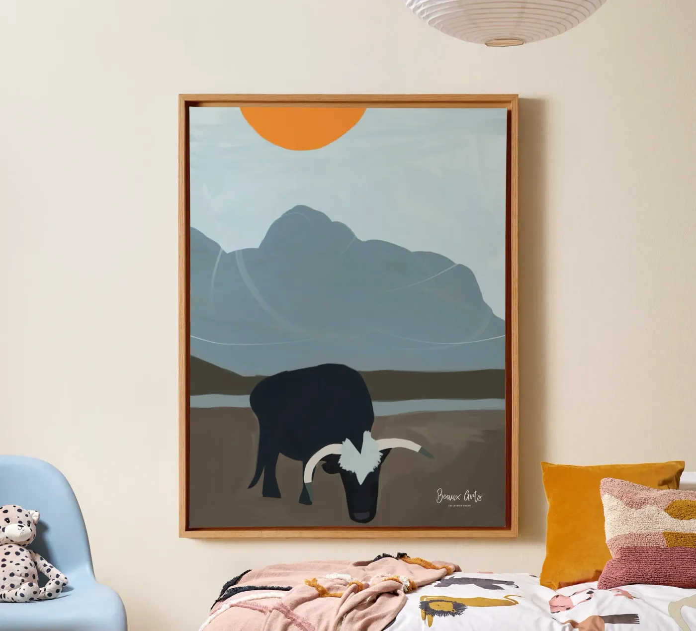 Subtle Flow canvas van Mike Leymi