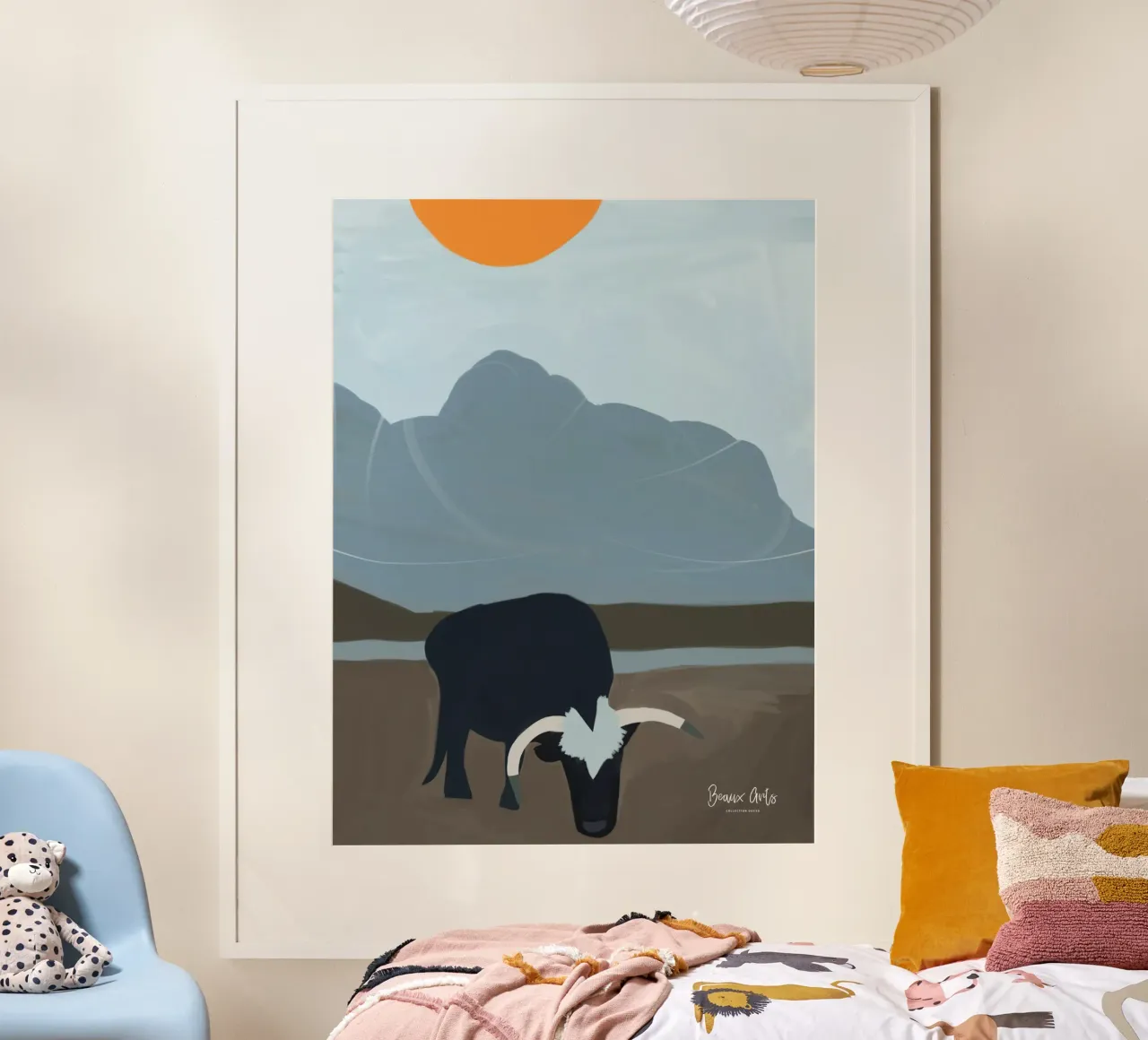 Subtle Flow poster con telaio in plastica da Mike Leymi