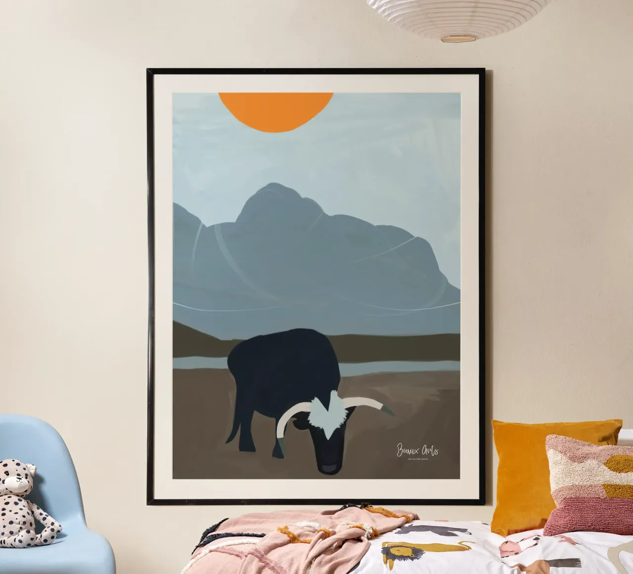 Subtle Flow poster con telaio in plastica da Mike Leymi