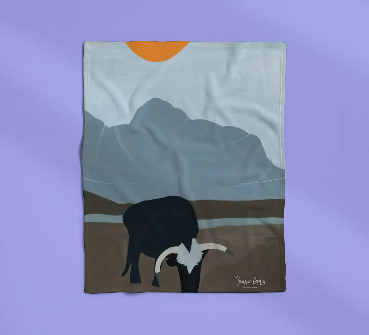 Subtle Flow Fleecedecke von Mike Leymi