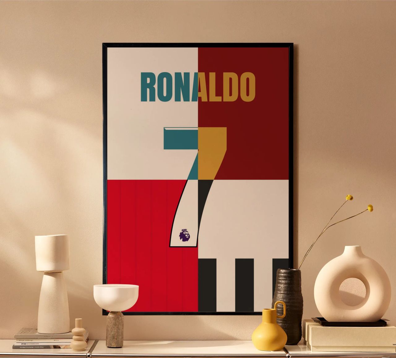 Christiano Ronaldo - Trikot Poster von athlete.art