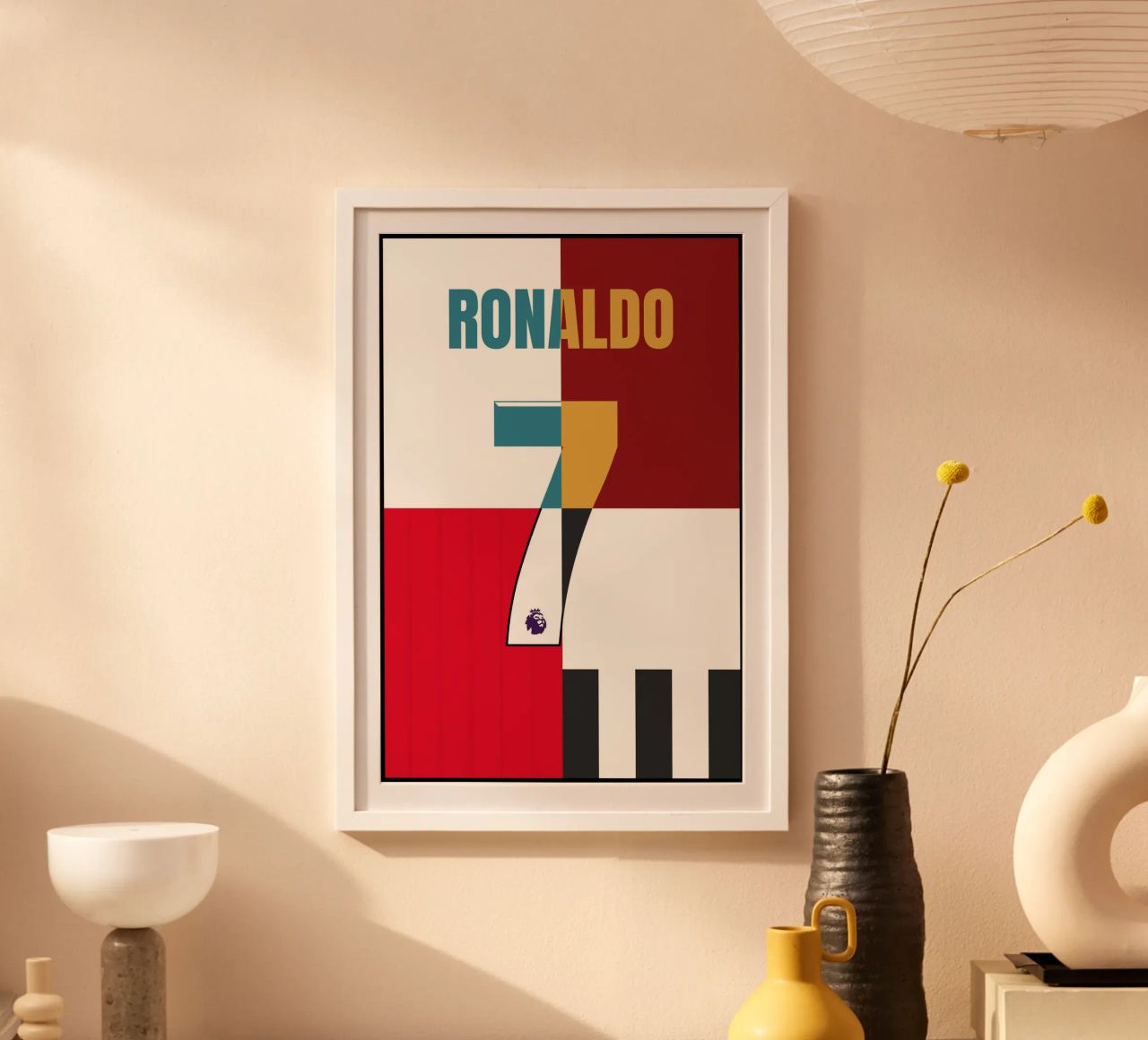 Christiano Ronaldo - Trikot Poster von athlete.art