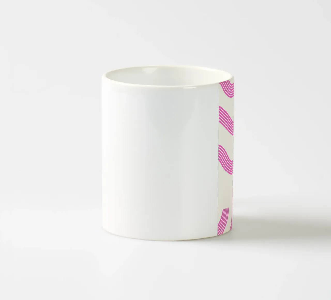 Blush Currents  |  Pink Abstract Design  |  Contemporary tazza in ceramica da PrintCessStudio