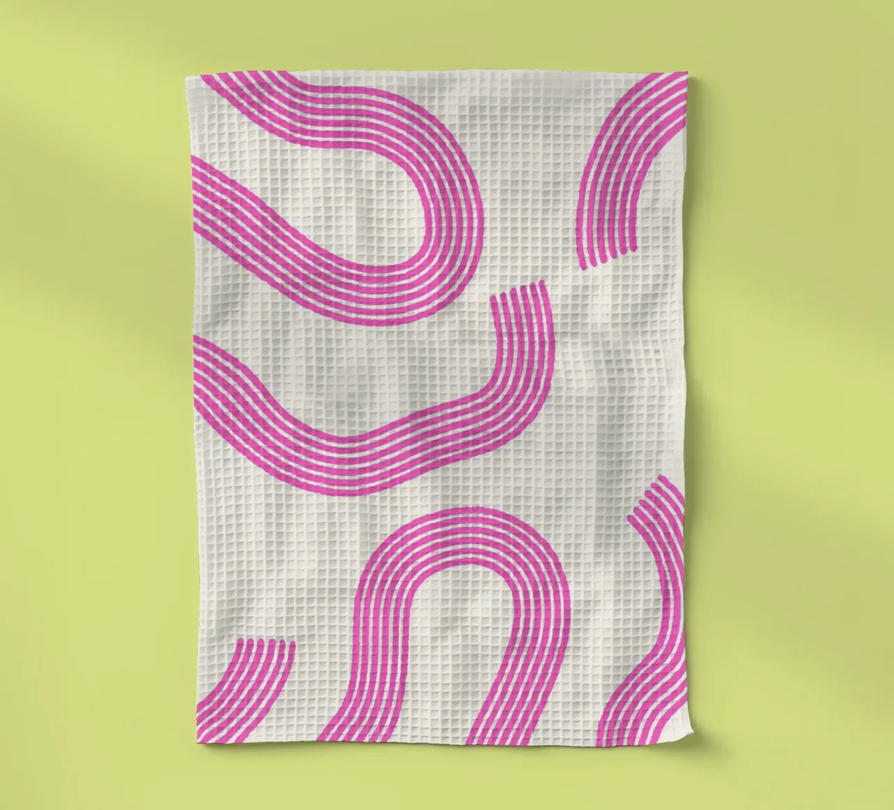 Blush Currents  |  Pink Abstract Design  |  Contemporary canovaccio da cucina da PrintCessStudio