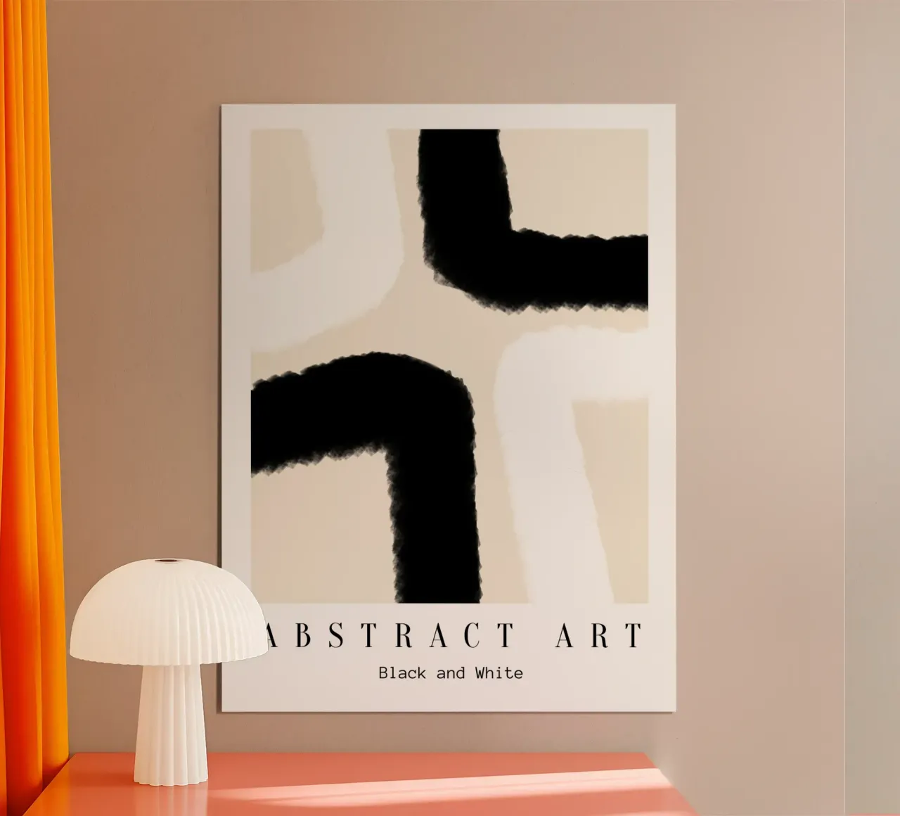 Black and White Art poster con telaio in plastica da Mathudace Créas