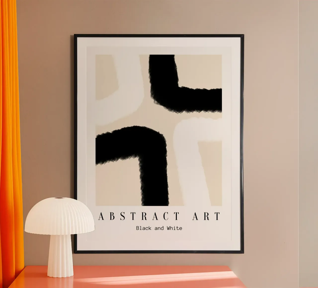 Black and White Art poster con telaio in plastica da Mathudace Créas
