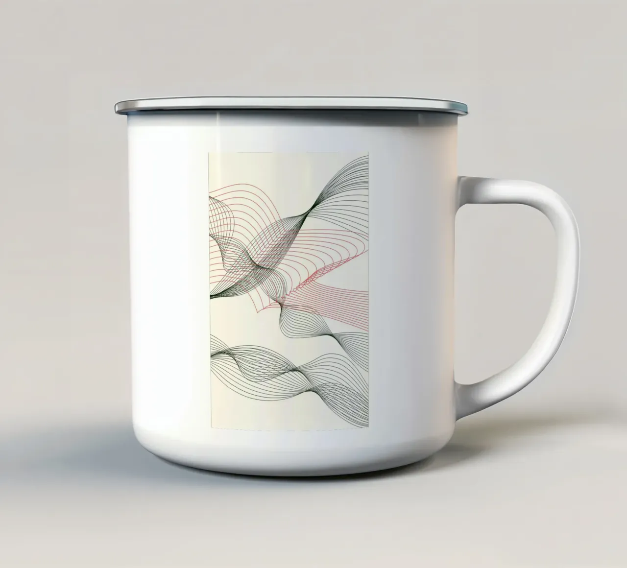 Hypnotic Flow  |  Captivating Contemporary Design tazza in smalto da PrintCessStudio
