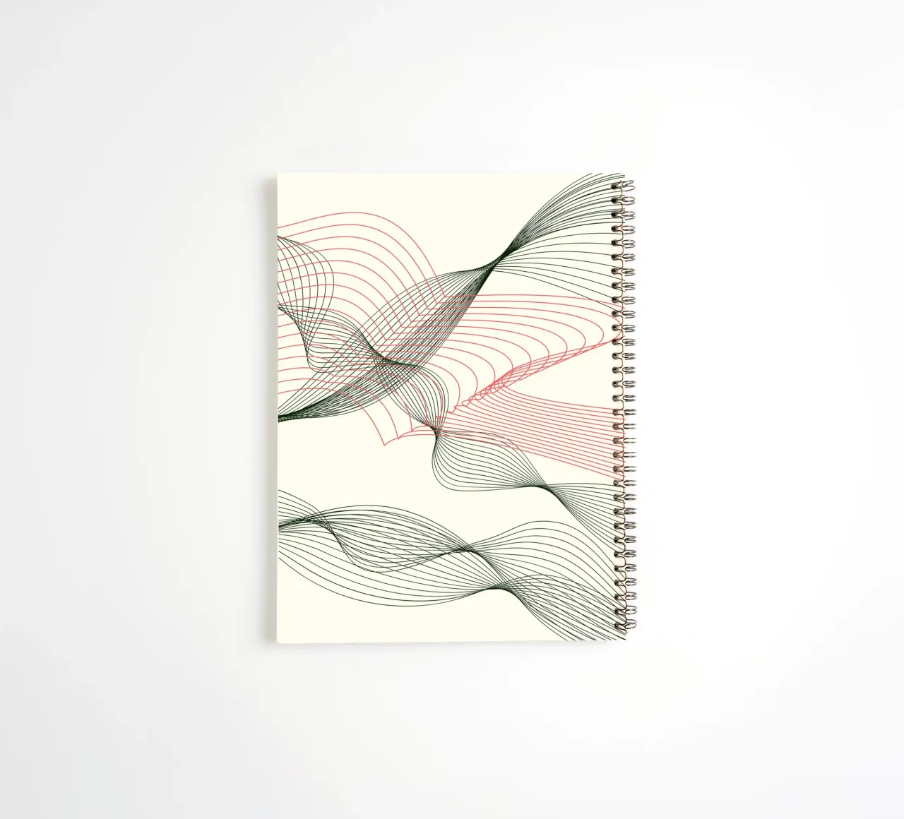 Hypnotic Flow  |  Captivating Contemporary Design notitieboek met spiraal van PrintCessStudio