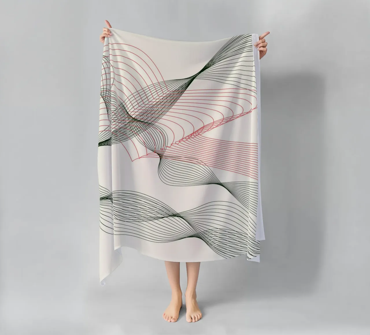 Hypnotic Flow  |  Captivating Contemporary Design telo mare da PrintCessStudio