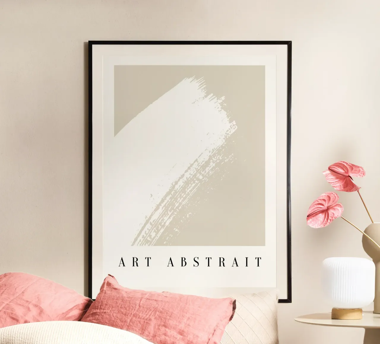 White Art poster con telaio in plastica da Mathudace Créas