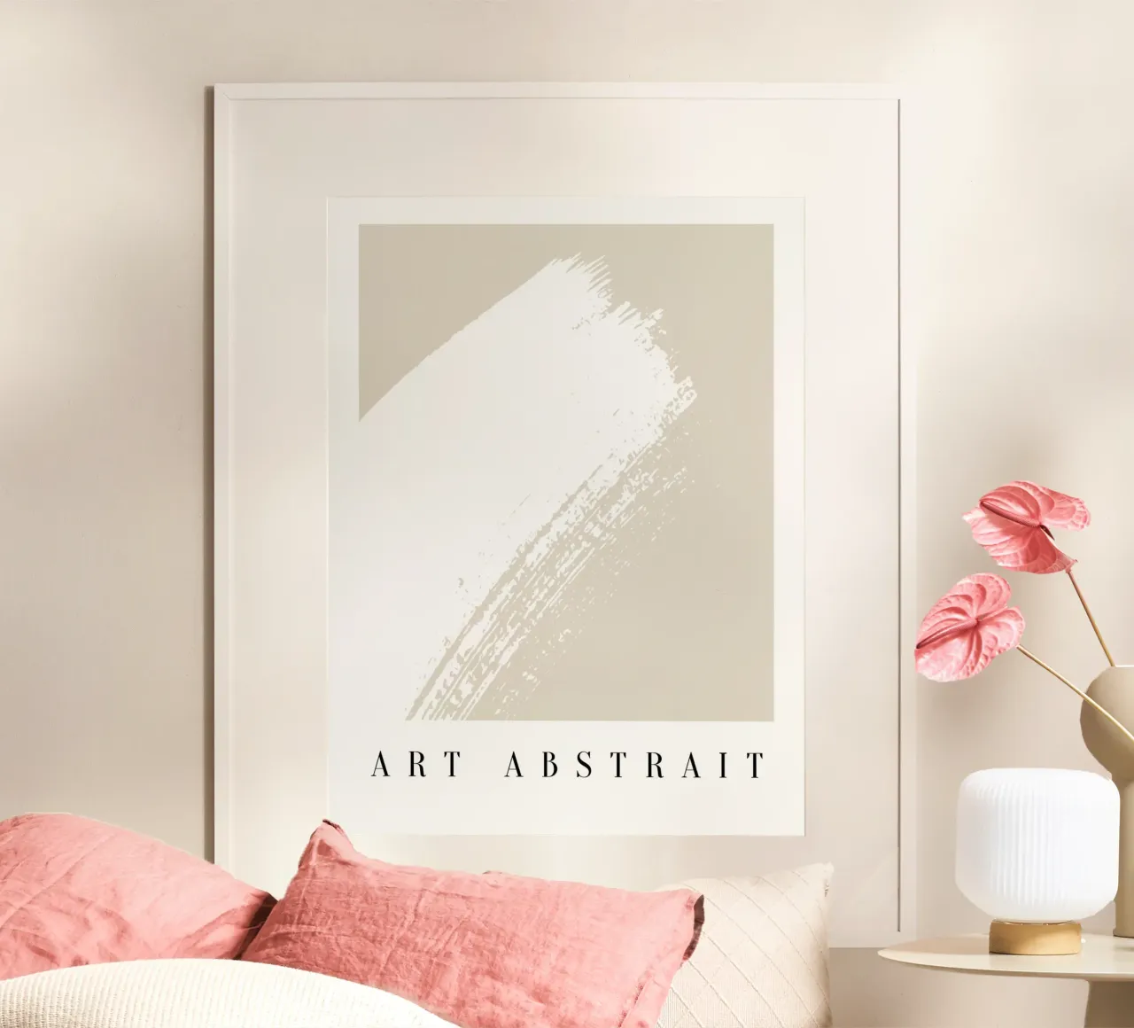 White Art poster con telaio in plastica da Mathudace Créas