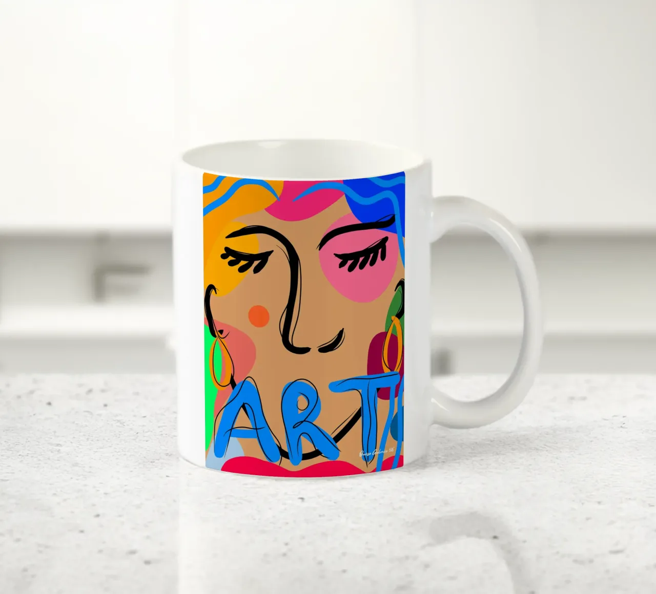 Breezy Petals tazza in ceramica da Mike Leymi