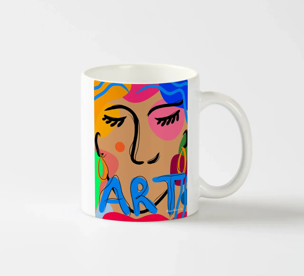 Breezy Petals tazza in ceramica da Mike Leymi
