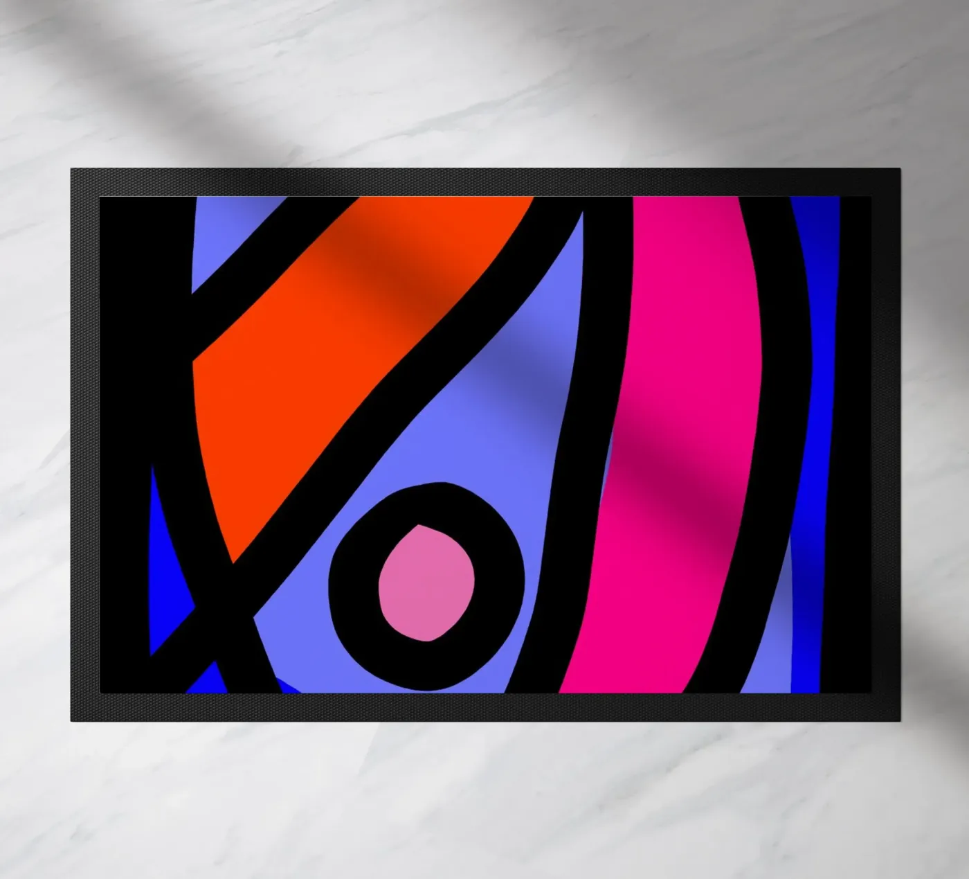 Multicolor Abstract deurmat van Mathudace Créas