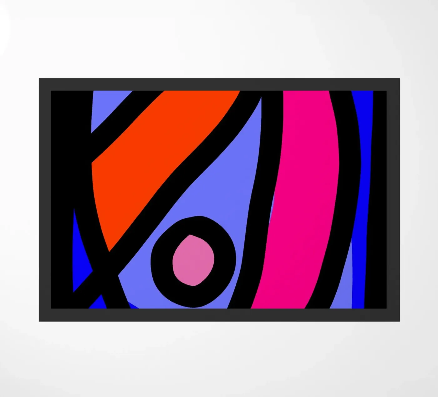 Multicolor Abstract deurmat van Mathudace Créas