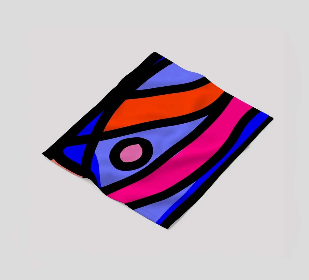Multicolor Abstract coperta in pile da Mathudace Créas
