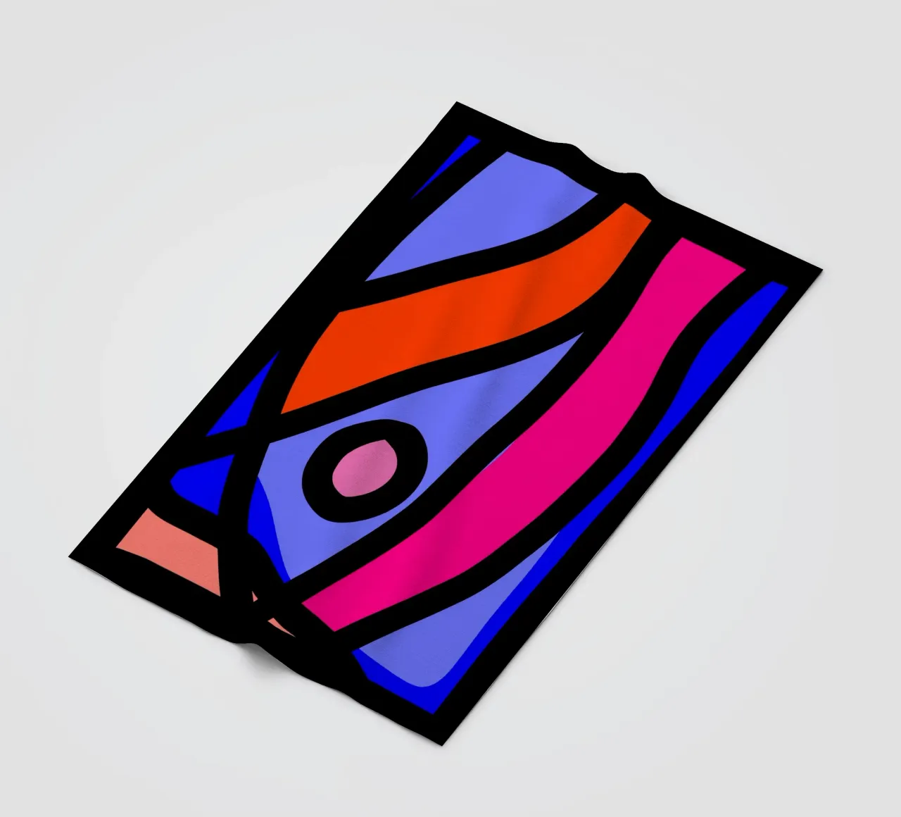 Multicolor Abstract coperta in pile da Mathudace Créas