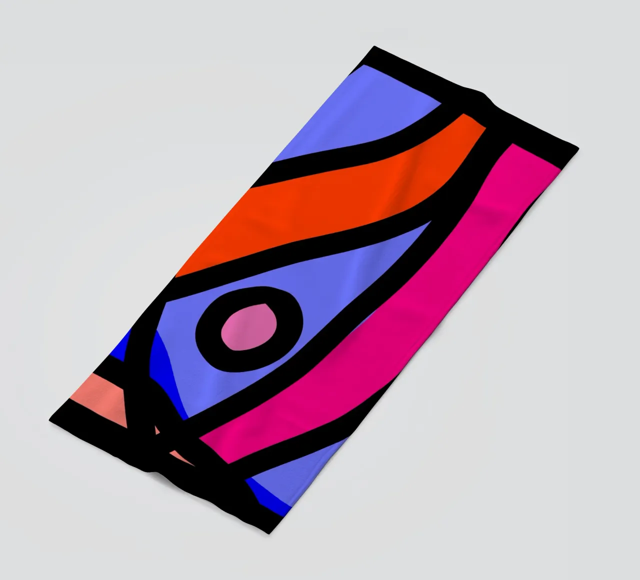 Multicolor Abstract beach towel by Mathudace Créas