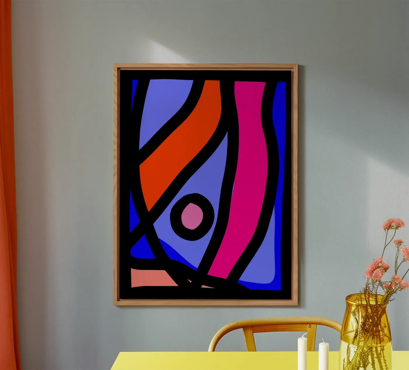 Multicolor Abstract forex plate by Mathudace Créas