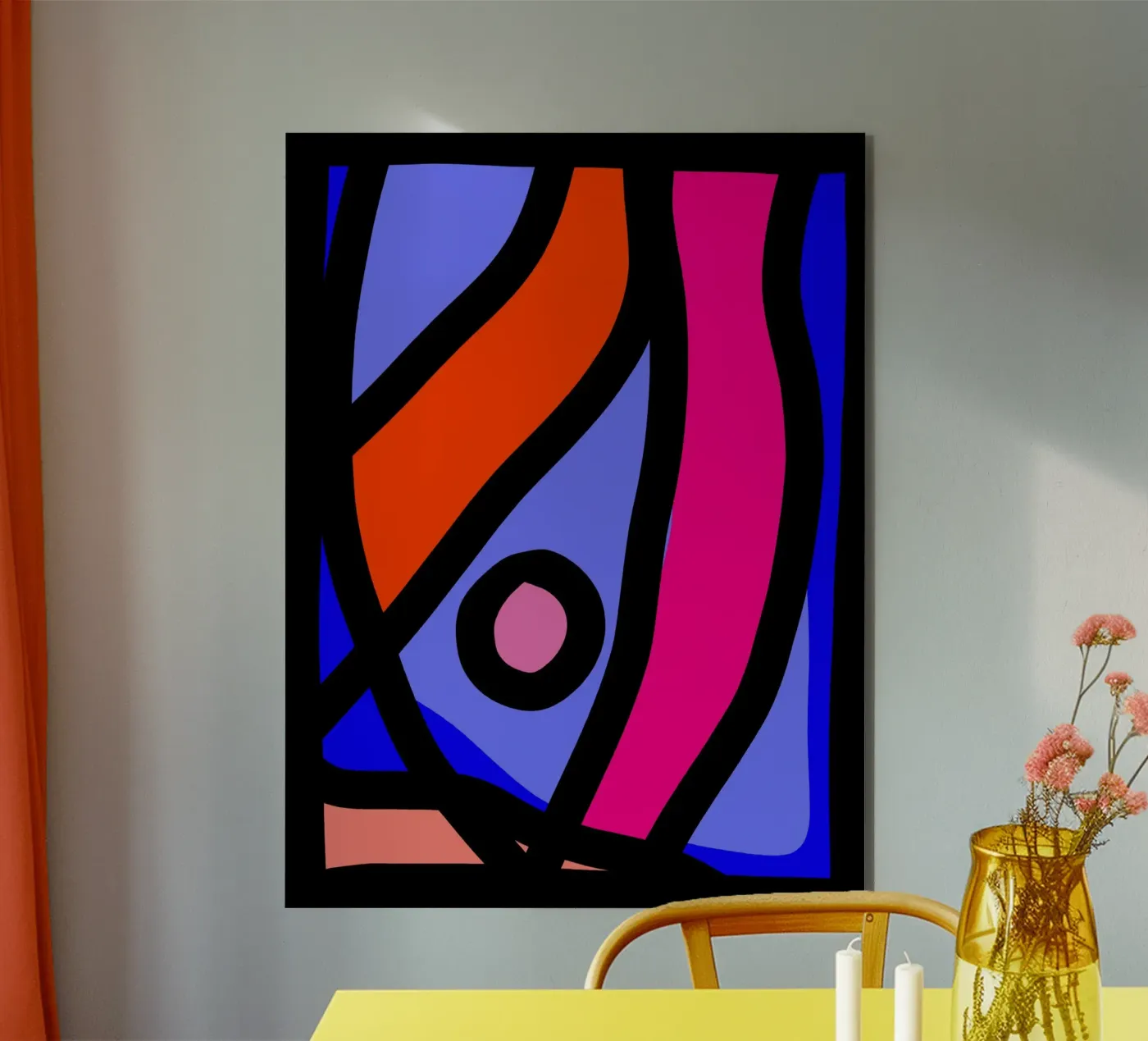 Multicolor Abstract forex plate by Mathudace Créas