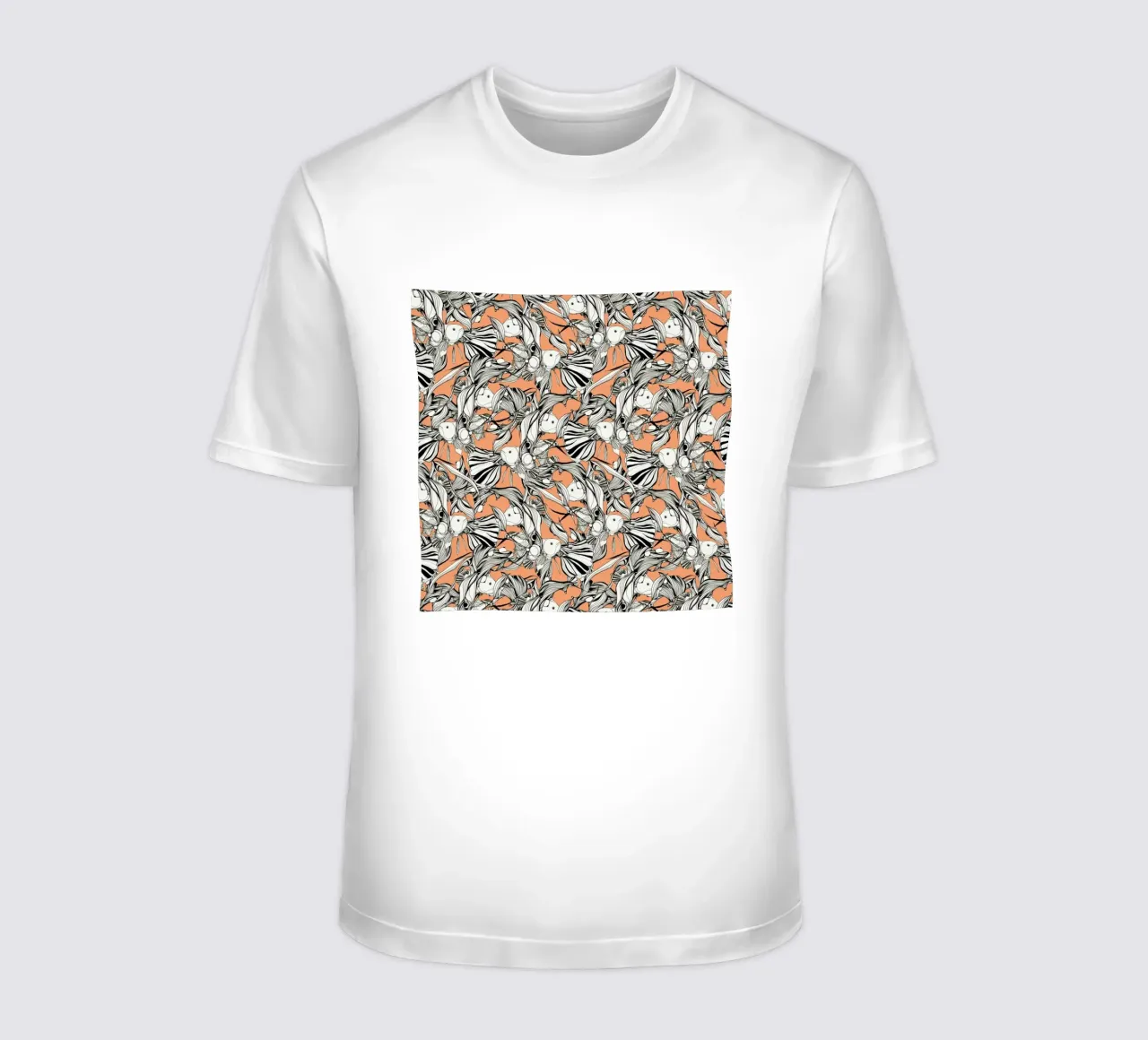 Birds And Fish Cream t-shirt da Giulio Iurissevich
