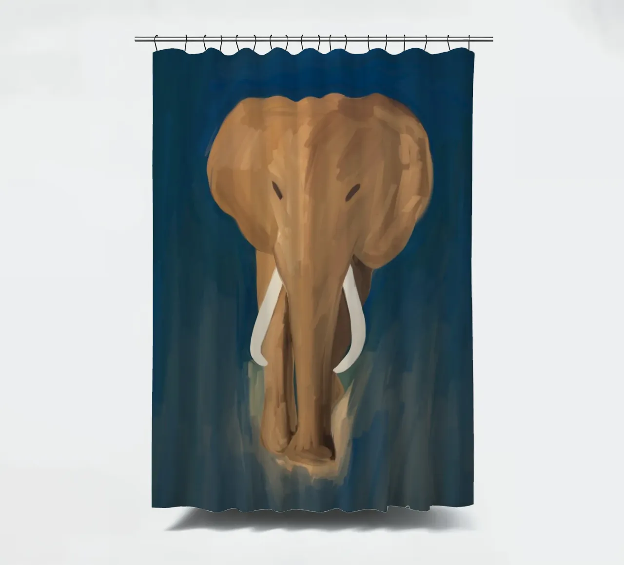 Afro Elephant shower curtain by Mathudace Créas